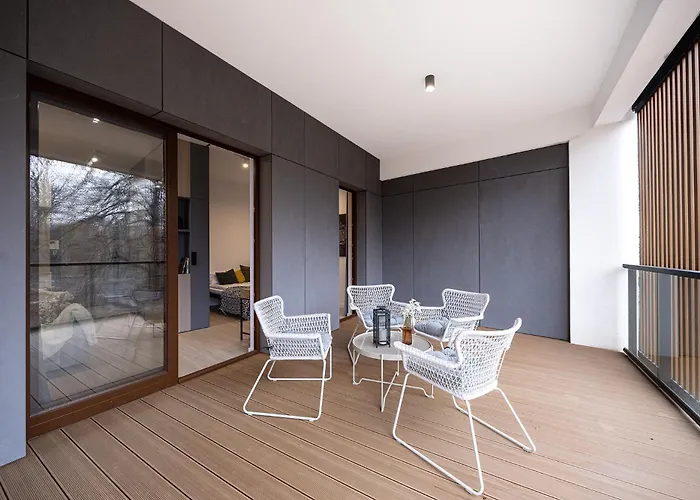 Park Zen, Taras I Widok Na Park Apartamento Łódź